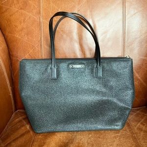 Kate Spade black glitter bag